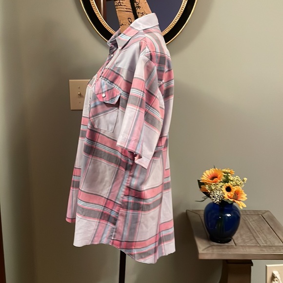 Vintage Wrangler western shirt size large 16-16 1/2. - Picture 6 of 7